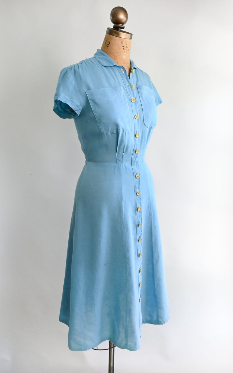1940s Corentin Dress Public Dove 1940s Corentin Dress Public Dove