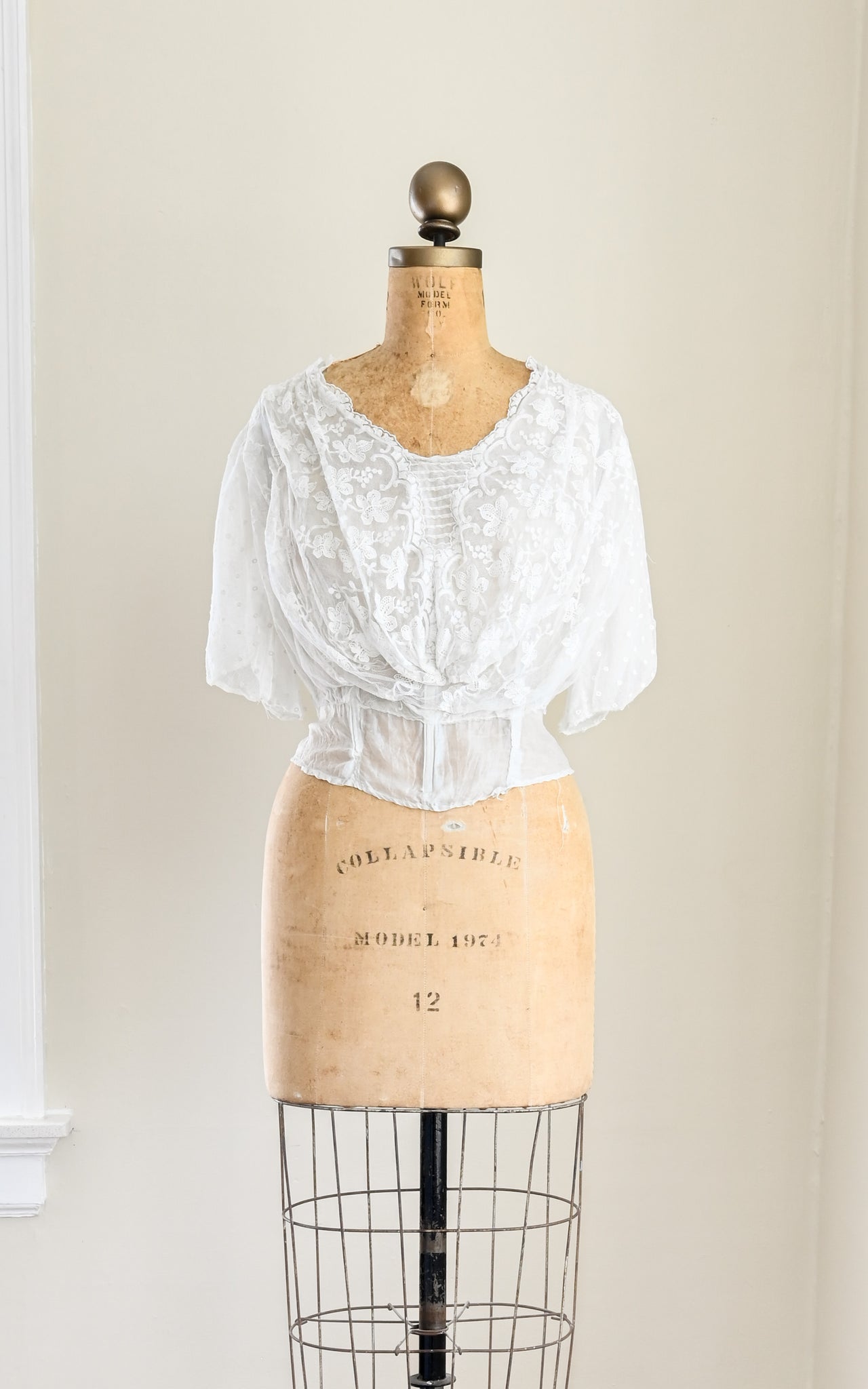 antique lace blouse