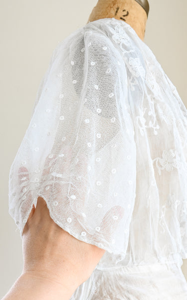 antique lace blouse