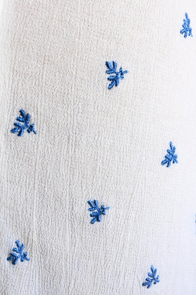 Robe en coton bleuet des années 1910