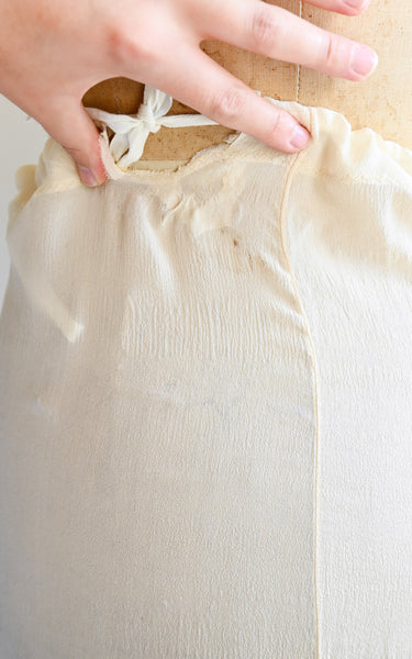 1910s Buttercream Silk Slip