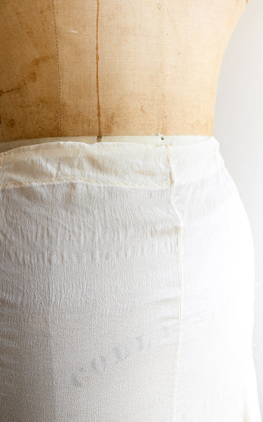 1910s Buttercream Silk Slip