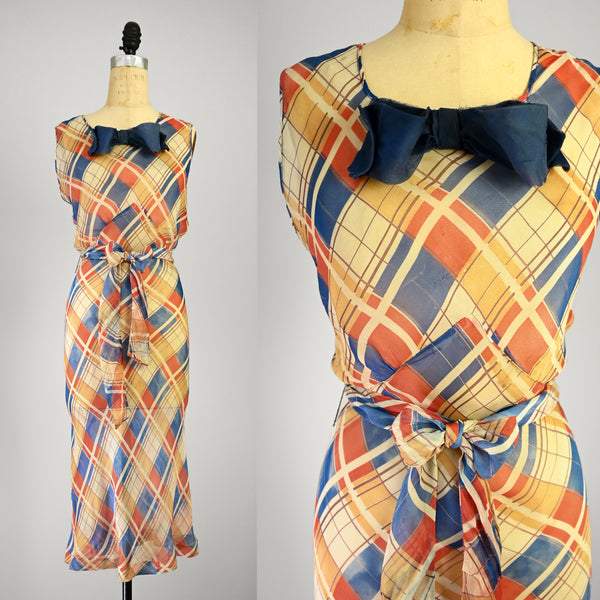 1930s Mode Moderne Dress