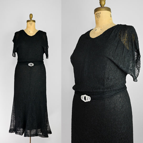 1930s Garnet Dress