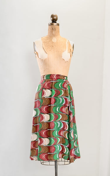 1930s Op Art Skirt