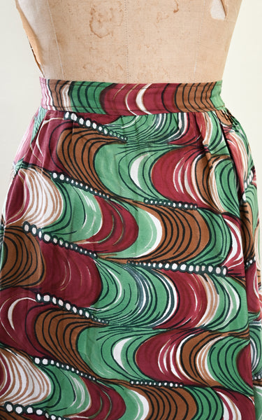 1930s Op Art Skirt
