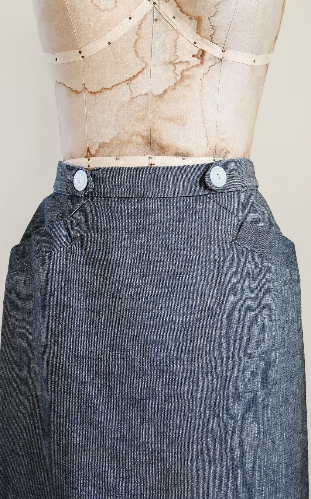 1940s De Nimes Skirt