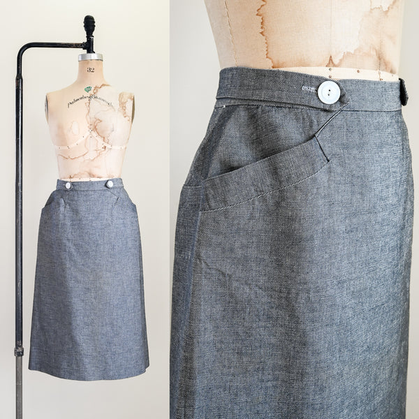 1940s De Nimes Skirt