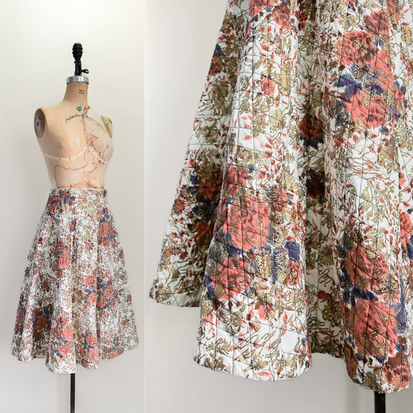 Jupe matelassée Artemisia des années 1950