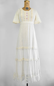 1970s Petunia Maxi Dress