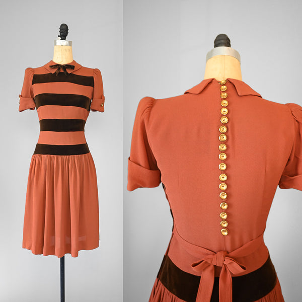 1940s Earthenware Dress