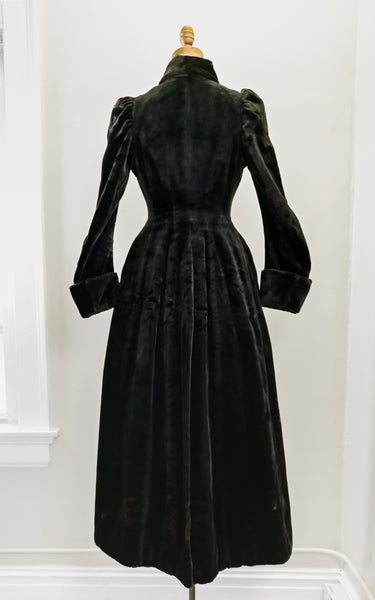 1890s Cattail Plush Coat