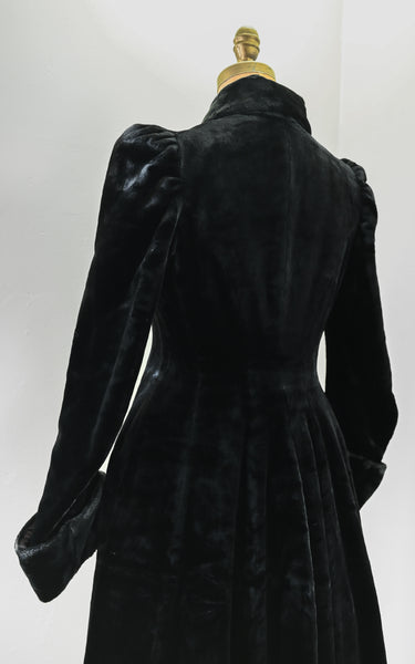 1890s Cattail Plush Coat