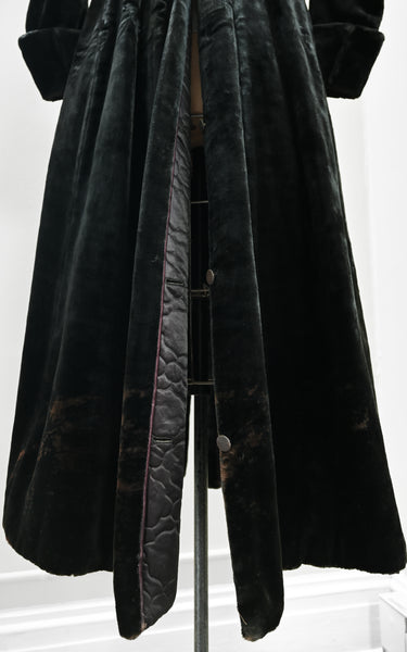 1890s Cattail Plush Coat