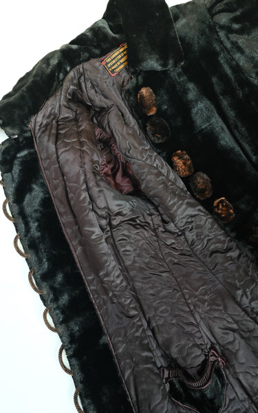 1890s Cattail Plush Coat