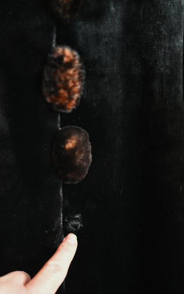 1890s Cattail Plush Coat