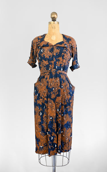 1940s Rouille Dress