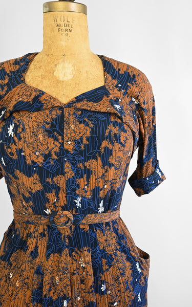1940s Rouille Dress