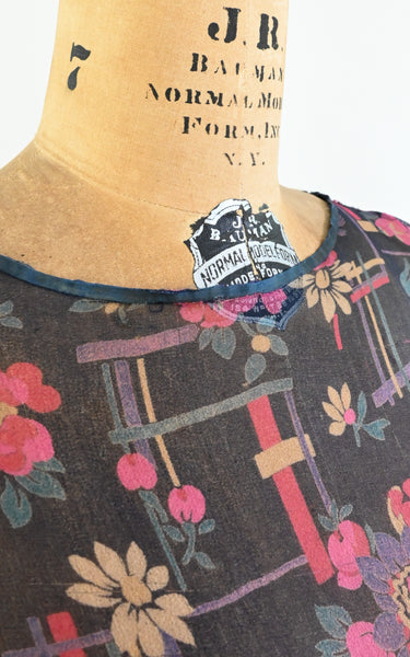 1920s Deco Daisy Dress