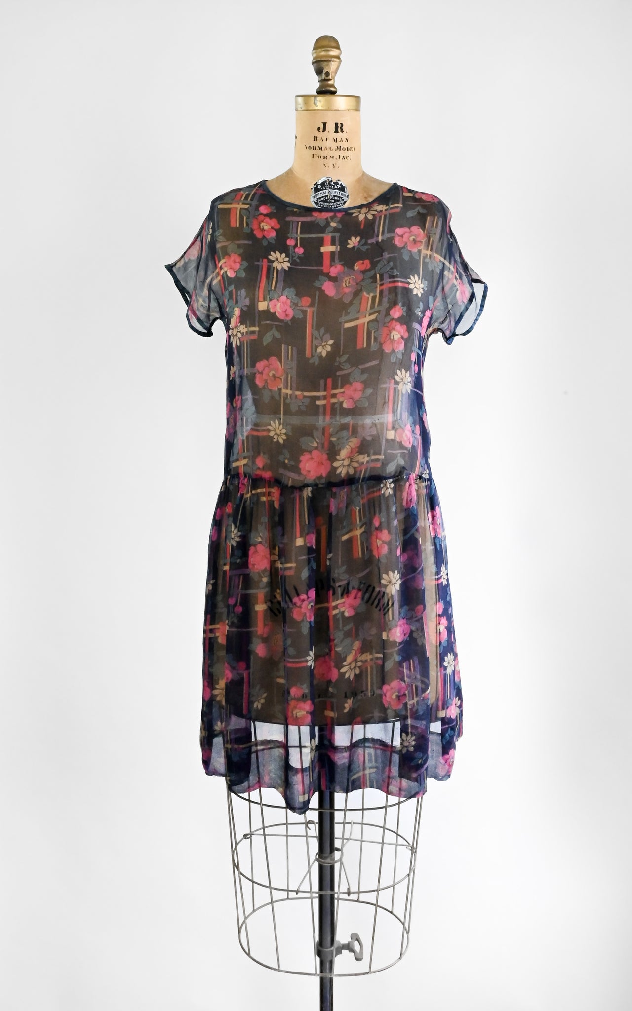 1920s Deco Daisy Dress