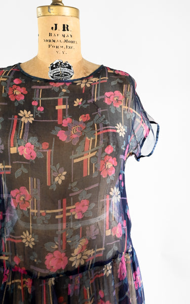 1920s Deco Daisy Dress