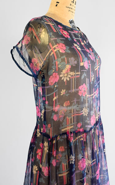 1920s Deco Daisy Dress