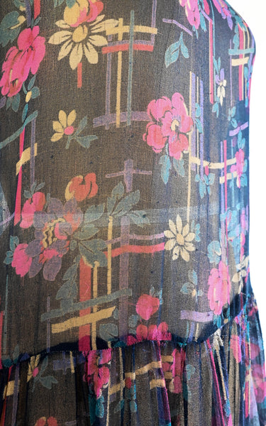 1920s Deco Daisy Dress