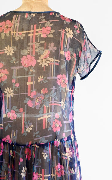 1920s Deco Daisy Dress