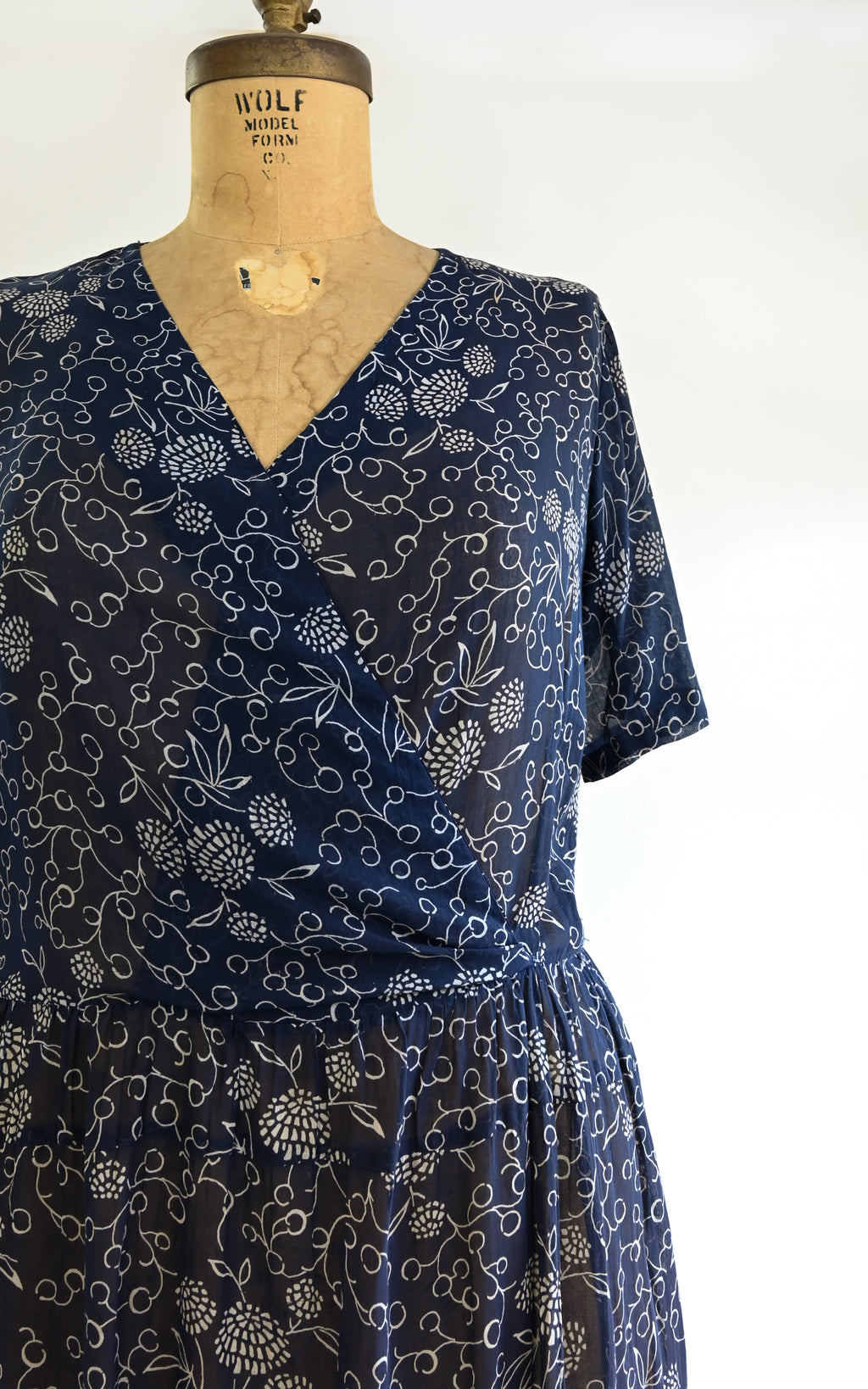 1920s Midnight Dahlias Dress