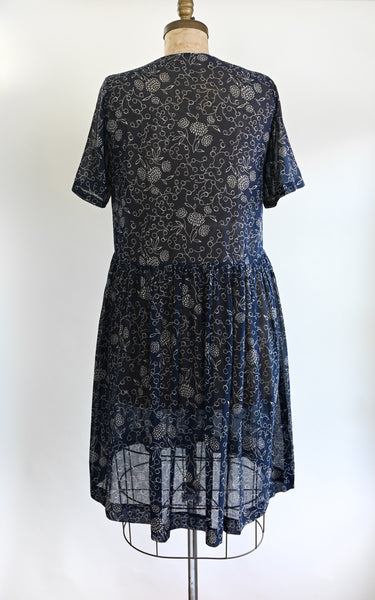 1920s Midnight Dahlias Dress