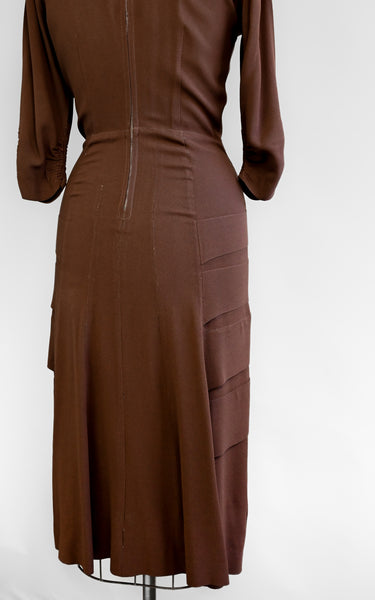 1930s Noisette Dress