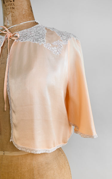 1930s Loretta Silk Bed Jacket