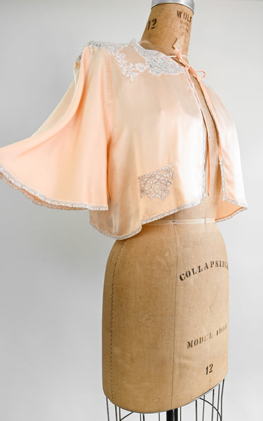 1930s Loretta Silk Bed Jacket