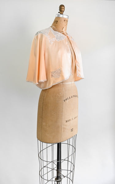 1930s Loretta Silk Bed Jacket