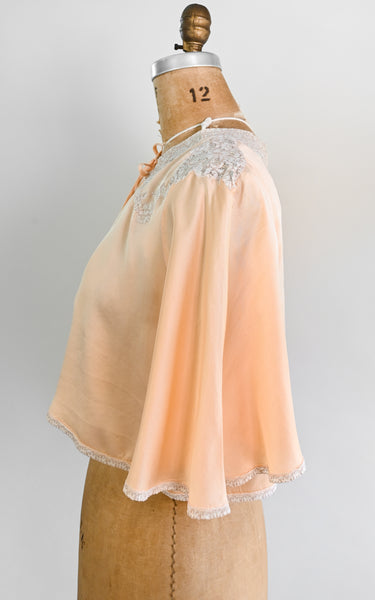 1930s Loretta Silk Bed Jacket