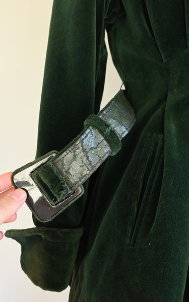 Veste en velours Folios des années 1940