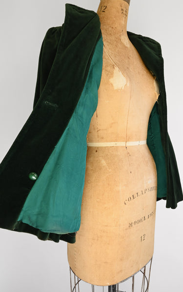 Veste en velours Folios des années 1940