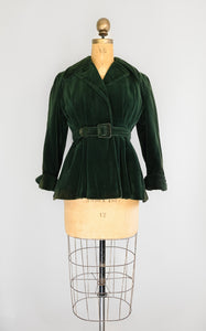 Veste en velours Folios des années 1940