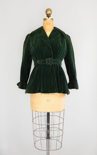 Veste en velours Folios des années 1940