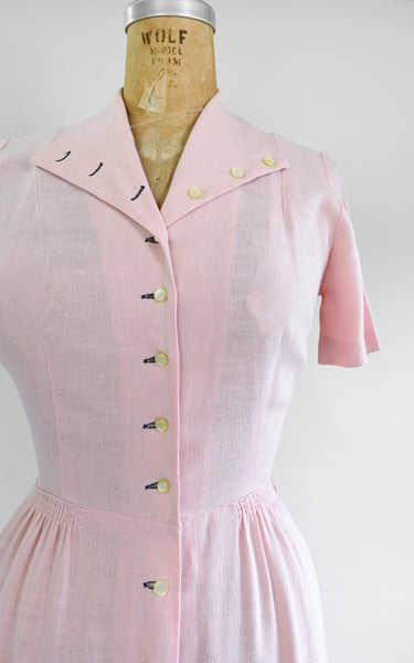 Robe à roses irlandaises des années 1950
