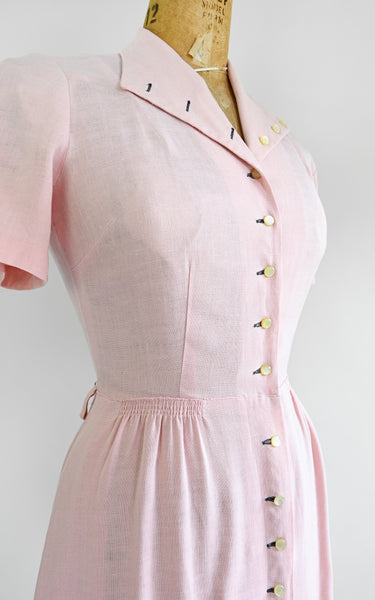 Robe à roses irlandaises des années 1950
