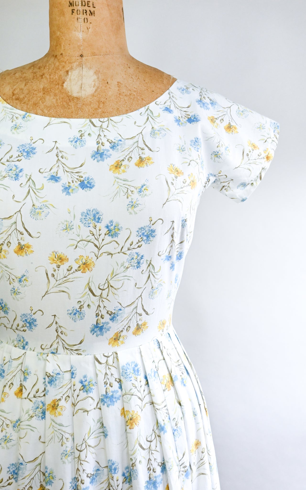 1950s Cornflower Dress