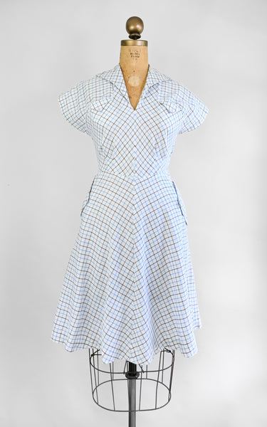 1950s Graph Paper Dress