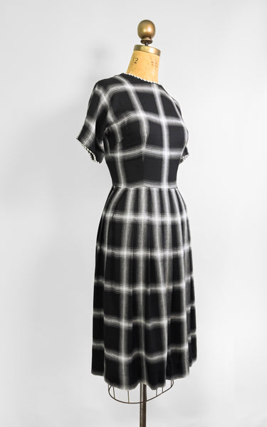 1950s Graphite Dress