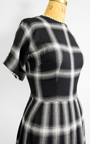 1950s Graphite Dress
