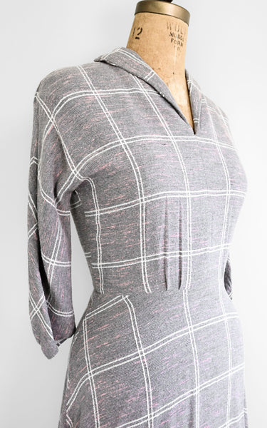 1950s Windowpane Dress