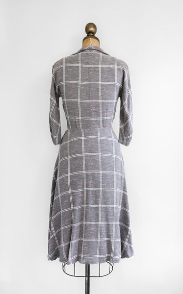 1950s Windowpane Dress