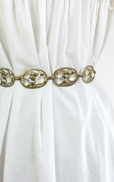 1970s does Art Nouveau Lily Belt