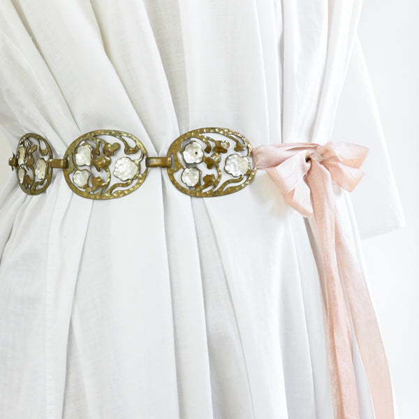 1970s does Art Nouveau Lily Belt