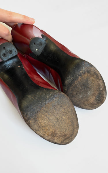 1940s Cerise Heels